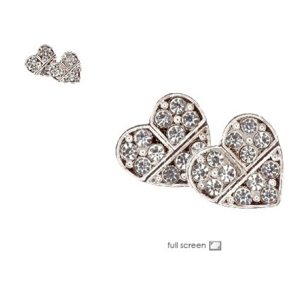 2019 Oroton Crystal Heart Earrings High Quality Diamond Stud