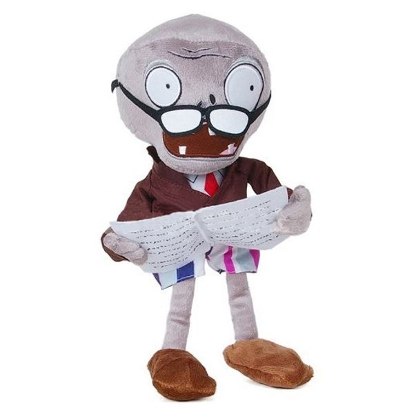 Plantas VS Zombies Plush Toy Stuffed Animal - Jornal Zombie 28cm / 11Inch Tall