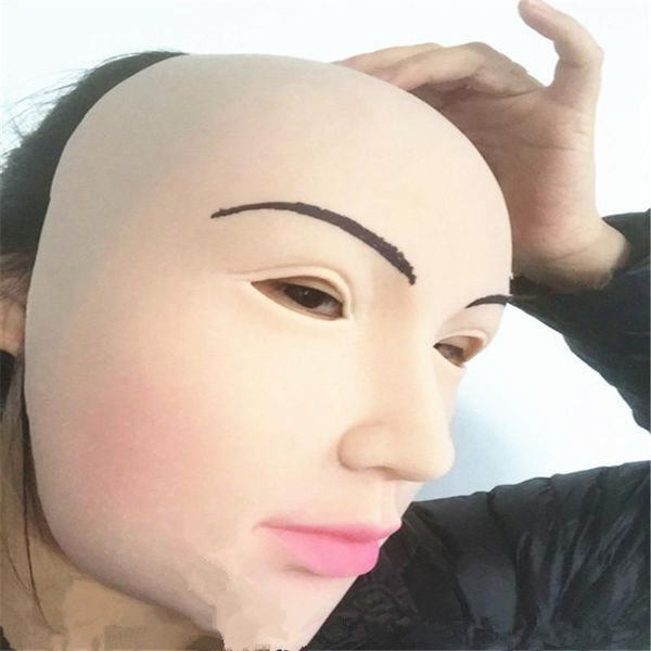 

Женская маска латекс силиконовые Ex Machina реалистичные человеческой кожи маски Хэллоуин танец маскарад косплей Crossdress мужская Маска Леди игрушки