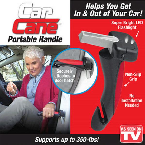 

wholesale- portable car handle cane support auto assist grab bar vehicle emergency escape hammer tool with window breaker and seat belt cut