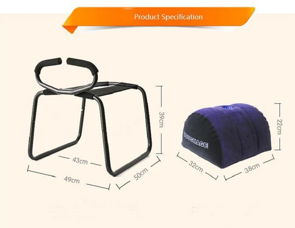 Resilient Sex Chair Inflatable Sex Pillow Passionate Sexual