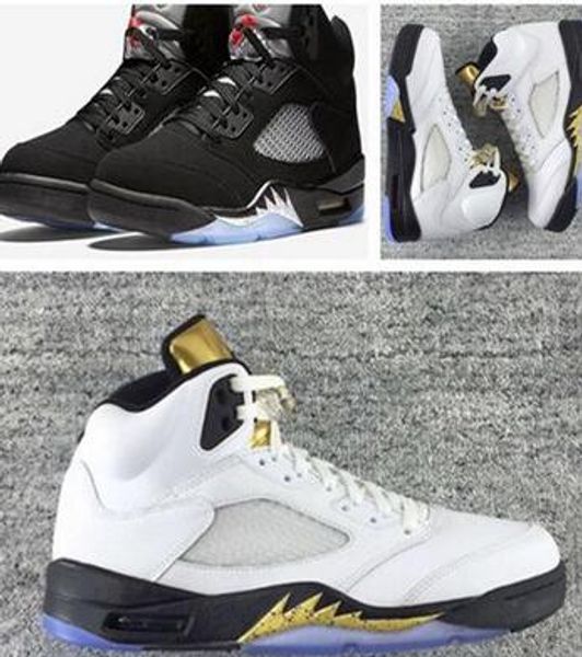 

Оптовая 2016 воздуха 5 OG черный металлический идеальное качество мужчины баскетбол