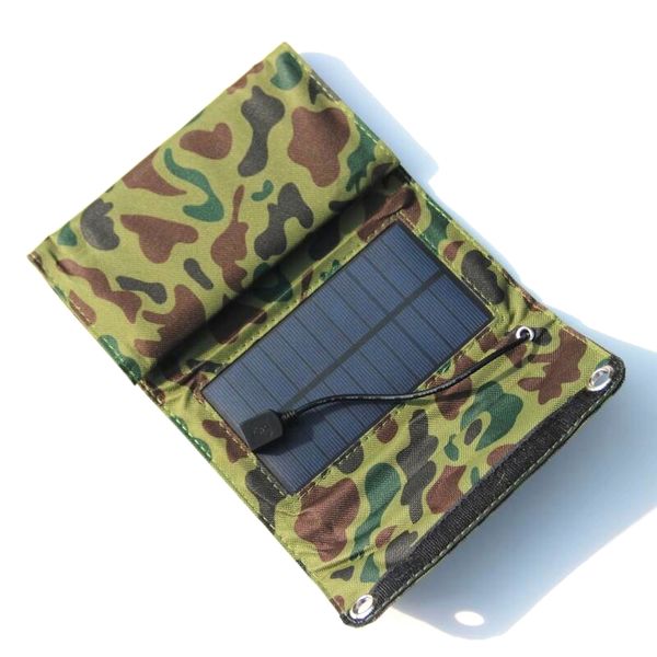 Nuovo design 55V 7W Pannello pieghevole Caricatore portatile a celle solari per caricare telefoni cellulari Uscita USB di alta qualità 9494783