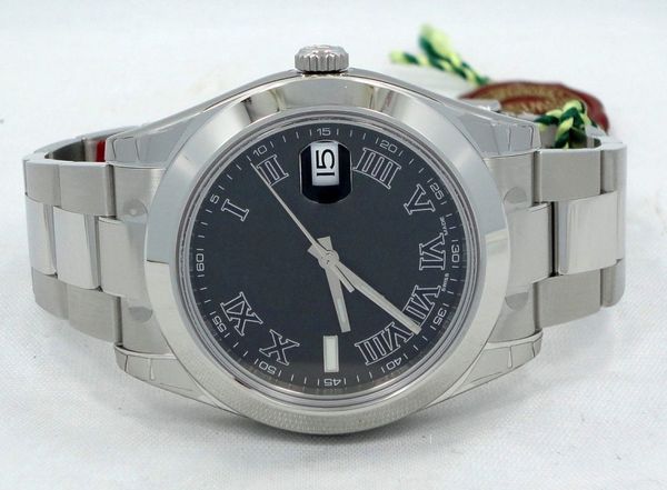 

Роскошные AAA Datejust II 41 мм 116300 дата черный циферблат из нержавеющей стали часы новый