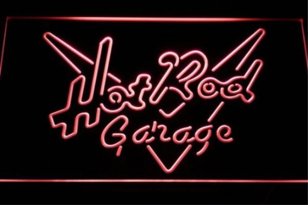 Hot Rod Garage Beer Bar Pub Club 3D Sinais LED LEV