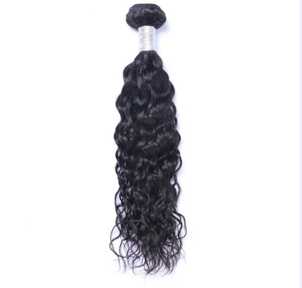 

Malaysian Virgin Human Hair Natural Wave Water Wave Unprocessed Remy Hair Weaves Double Wefts 100g/Bundle 1bundle/lot Can be Dyed Bleached