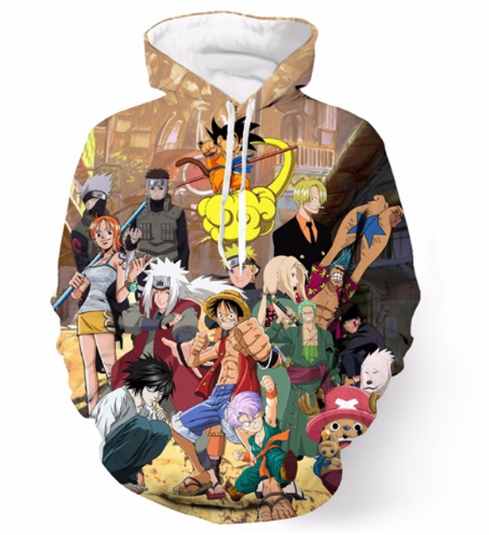 

новые модные женские / мужские аниме папарацци harajuku стиль смешные 3d печати случайные толстовки с капюшоном шляпа унисекс плюс размер kk, Black