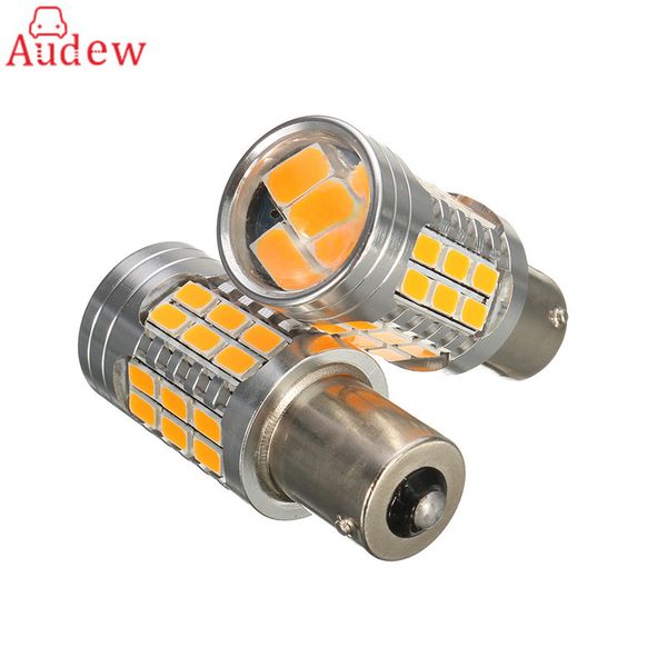 

2pcs amber 36-smd bau15s brake light 5730 py21w 1156py led bulb turn signal light