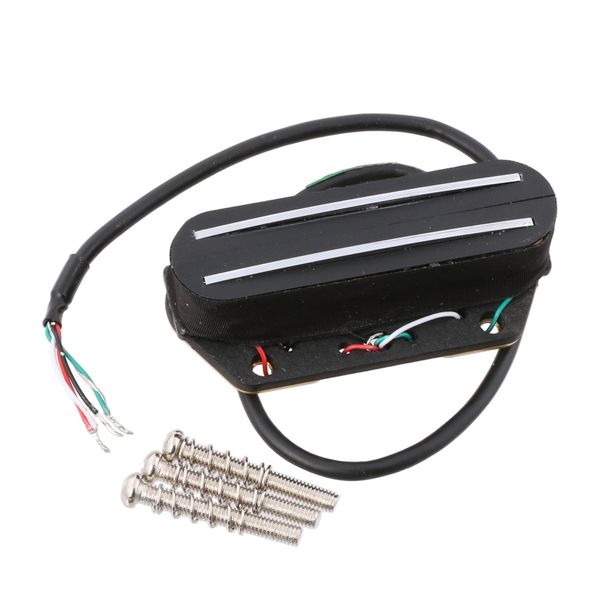 

Гитара мост пикап хром двойной рельс для Telecaster теле черный