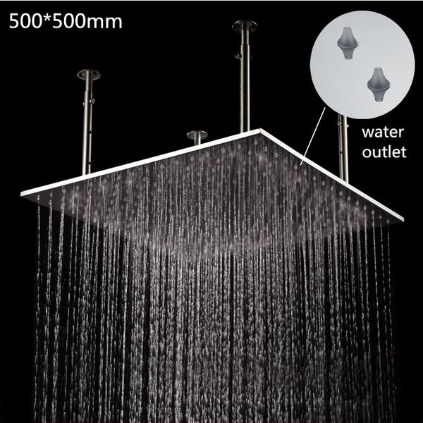 

20 inch stainless steel brushed rain shower head for bathroom 161222# 161225
