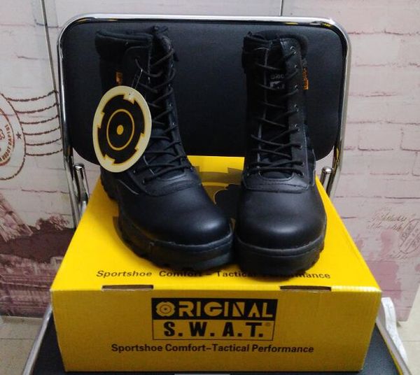 

waterproof swat tactical boots desert swat american combat boots outdoor shoes breathable wearable boots hiking eur size 39-45, Black;green