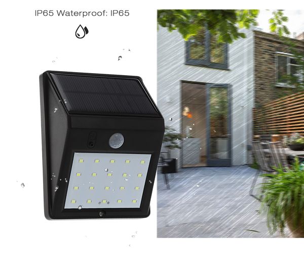 

12 led водонепроницаемый ip65 солнечный свет питание беспроводной pir motion sensor light открытый сад пейзаж двор газон безопасности настен
