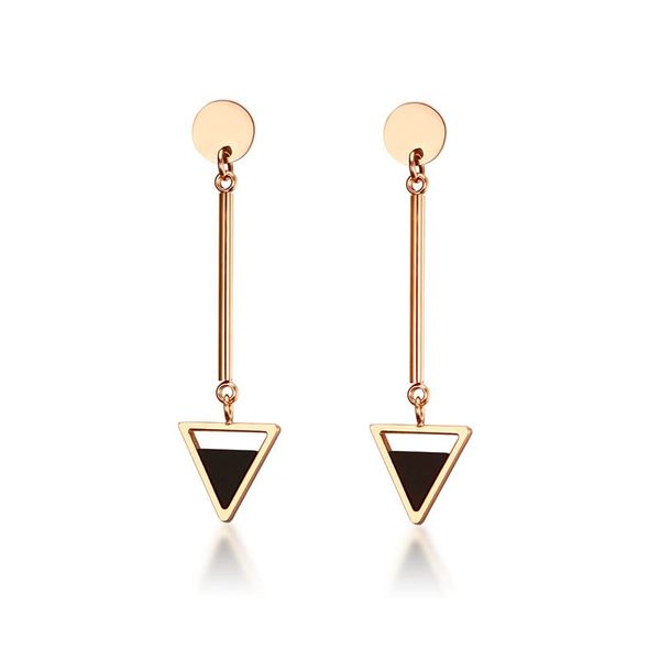 

women threader drop earring dangle ear long bar chandelier retro triangle ear line fashion jewelry pendientes brincos, Golden;silver