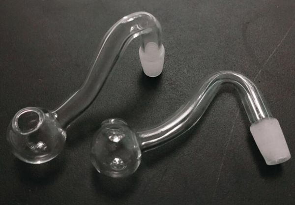 Viraj 10mm Erkek Temizle Pyrex Cam Yağı Brülör Su Boruları Cam Bongs Kalın 14mm 18mm Petrol Kuyuları Bongs Büyük Kaseler Sigara