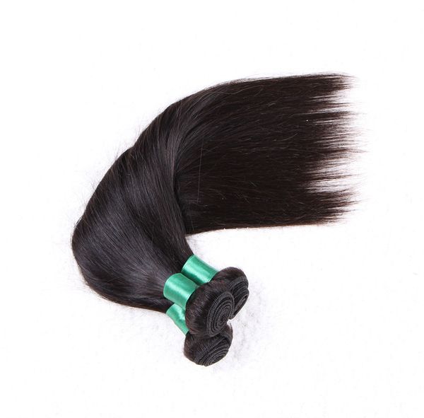 

gr8a--100% human brazilian hair silk straight double weft 60g/pc& 4pcs/lot, dhl, Black