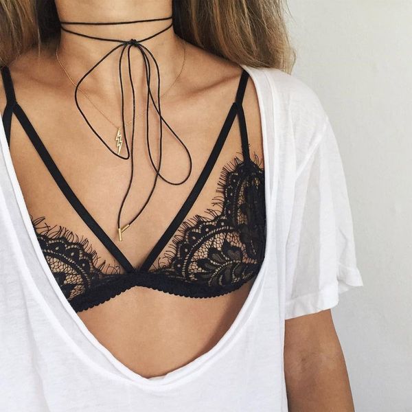 reggiseno per maglia trasparente