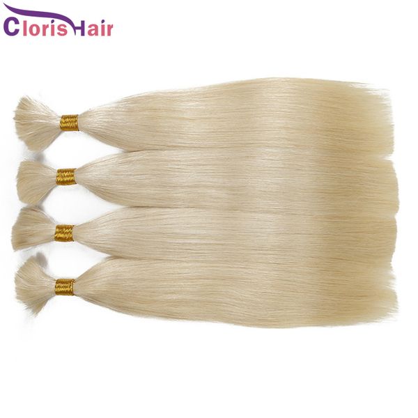 Long Straight Blonde Malaysian Bulk Human Hair Extensions