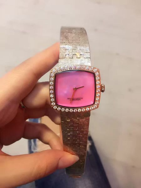 

new clock luxury stainless steel fashion rose gold watch women quartz lady watch relogio feminino wristwatches for women, Slivery;brown