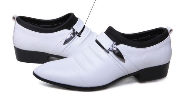 

the new 2017 han edition pointed leather shoes men business suits tide shoes, Black