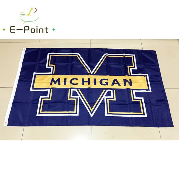 

NCAA Мичиган Росомахи команда полиэстер флаг 3 фута*5 футов (150 см*90 см) флаг баннер ук