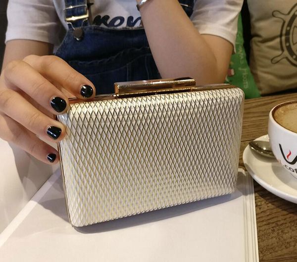 

stripes evening bags for women pu chain shoulder phone clutch bag