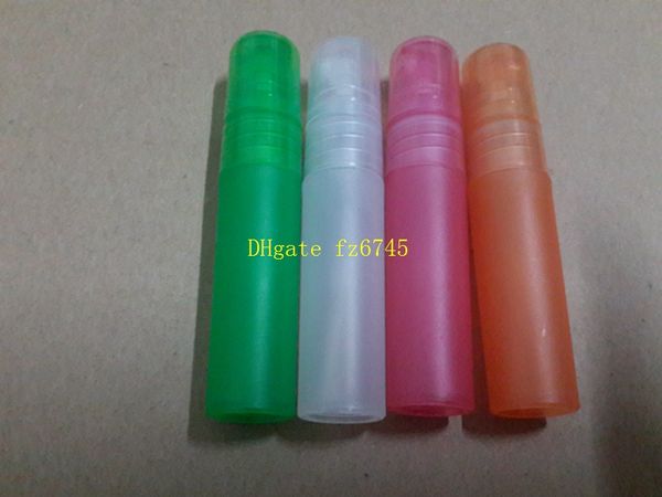 

9 colors 5ml translucence plastic atomizer bottle travel makeup perfume spray refillable bottles,1000pcs/lot