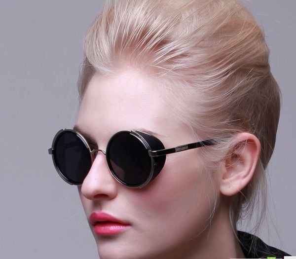 

2016 fashion beach sun glasses high-grade resin shim big glasses big box fix face lady sunglasses, White;black