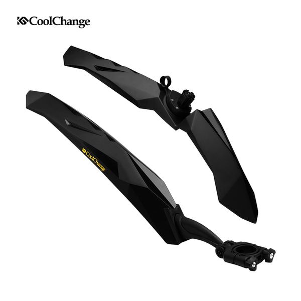 

2017 CoolChange Bike Fender Parts 26 Bicycle MTB Front Rear Fenders Cycling Flectional Mountain Mud Road Mudguard Accessories