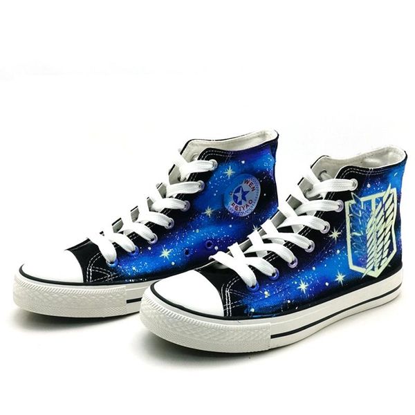 Attack on Titan Cosplay Casual Sneakers Canvas Shoes Unisex
