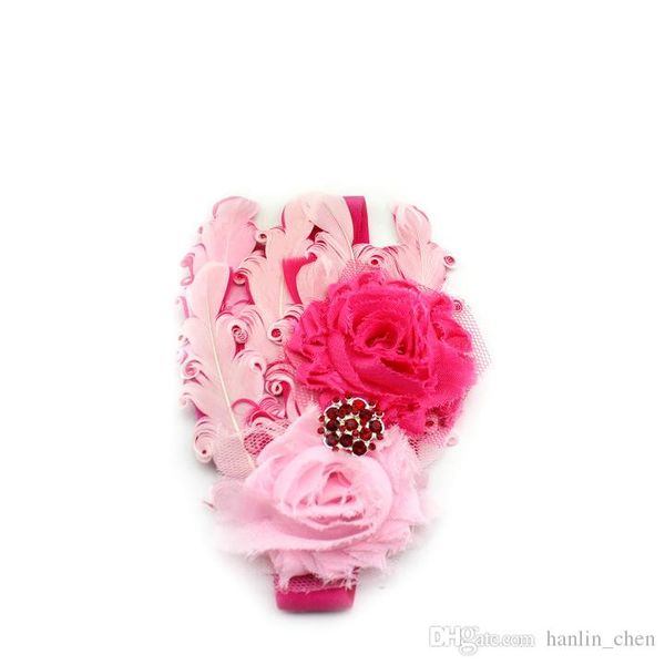 

2018 promotion mix color zl new designer baby feather headband children elastic hair accessories girls kids sweet hairbands headwear zl23