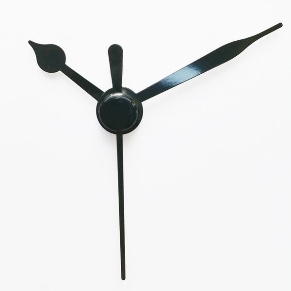 

новый дизайн 100sets skp вал часы ручной 521 #quartz часы аксессуары черный короткие руки металл алюминий материал diy часы комплекты