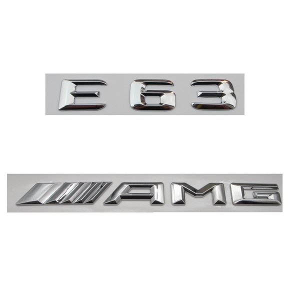 

Chrome ab number letter trunk badge emblem ticker for mercede benz e63 amg