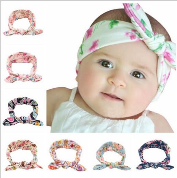 

hair accessories cute baby girl cloth headband bowknot headwear children headdress rabbit ears bow elastic hair band solid color yh442, Slivery;white
