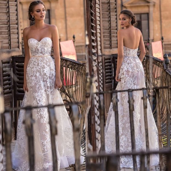 

милая спинки берта свадебные платья 2018 новое прибытие сексуальные кружева аппликация линия старинные свадебные платья, White