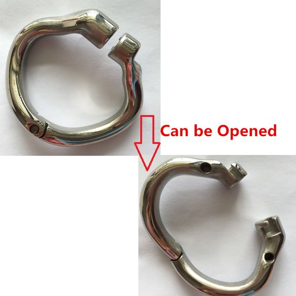 

cock chastity device mouth steel ring open chastity for male ring cage stainless snap cock rhetq