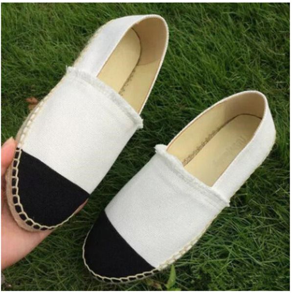 

new women casual canvas shoes spring espadrilles woman cloth shoes fashion walking shoes two tone lady canvas sneakers 88, Black