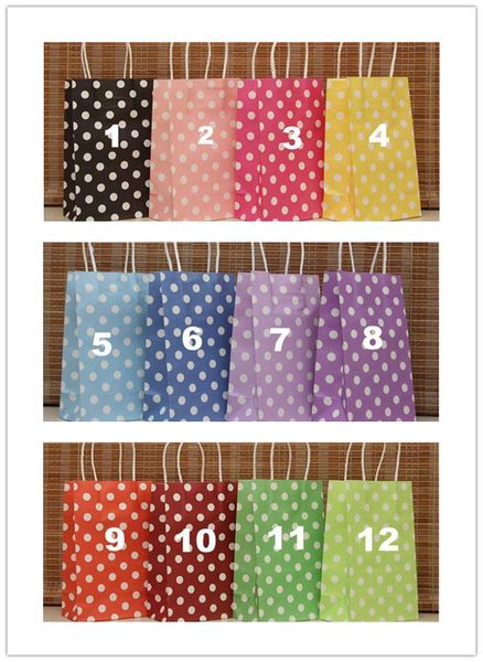 

12 цветов (21x13x8) праздничная подарочная упаковка крафт-бумага в горошек модная подарочная бумага