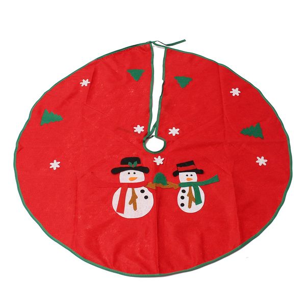 

wholesale- 90cm snowman christmas tree skirt stands ornaments xmas party decoration merry christmas happy new year