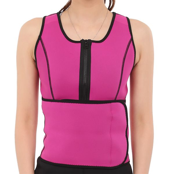 

sweat vest for women waist trainers body shapers neoprene waist training corsets shaper vest cincher bodysuit belts black with zipper 3xl, Black;white
