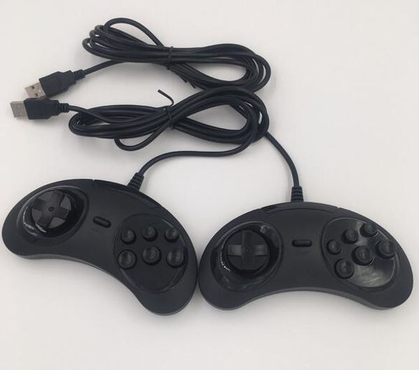 

e-sports sega genesis/md2 y1301 usb gamepad game controller 6 buttons sega usb gaming joystick holder for pc mac mega drive gamepads