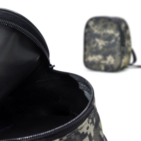 

portable mini small fishing tackle bags outdoor sport multifunctional fishing spinning reel waist bag fly reel pouch storage camouflage