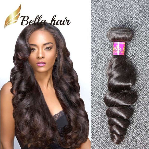 100 Real Peruvian Hair Wavy Loose Wave Human Hair Weave Popular