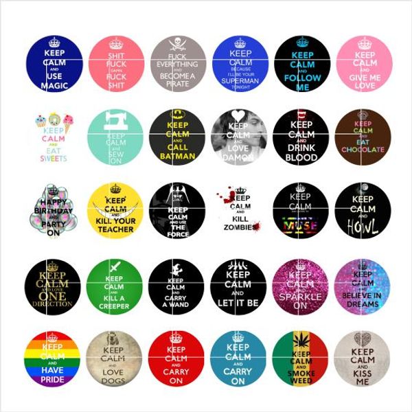 

keep calm and carry on snap button jewelry charm popper for bracelet 30pcs / lot gl008 jewelry making, Crystal
