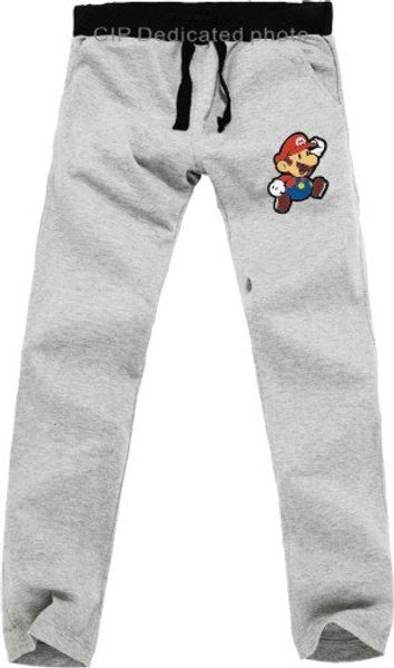 

wholesale- a+++ super mario bros casual pants lovers sweat pants lovely cartoon trousers, Black