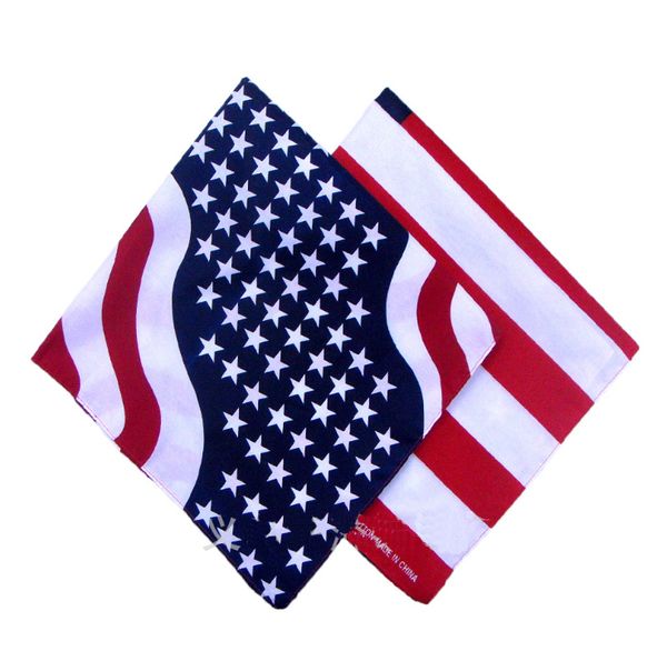 

Оптовая американский флаг площади, печатных шарф, полиэстер и хлопок печати большой платок, площадь Флага, бесплатная доставка