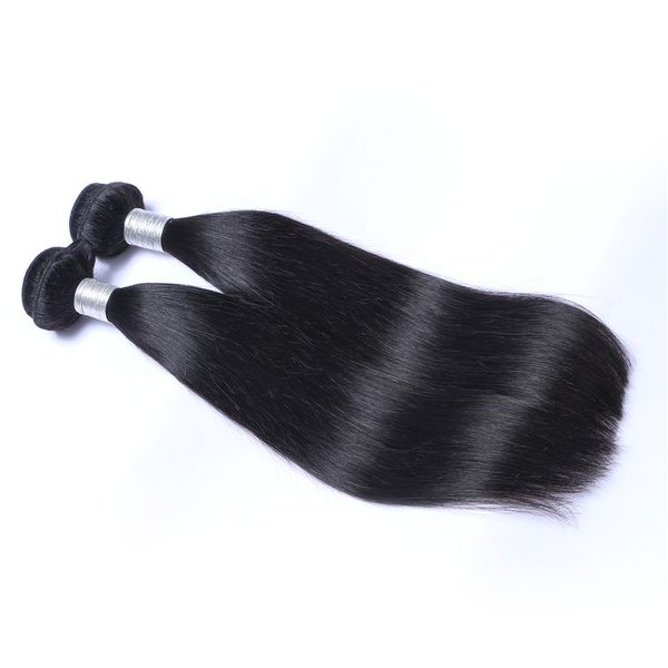 

Indian Virgin Human Hair Straight Unprocessed Remy Hair Weaves Double Wefts 100g/Bundle 2bundle/lot Can be Dyed Bleached