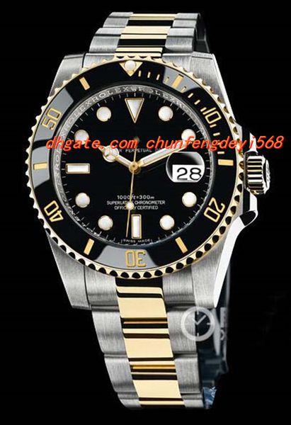 

Мода роскошные наручные часы 18k желтого золота нержавеющей стали керамические 116613 черный 40 мм автоматические мужские часы Мужские часы Top Quality