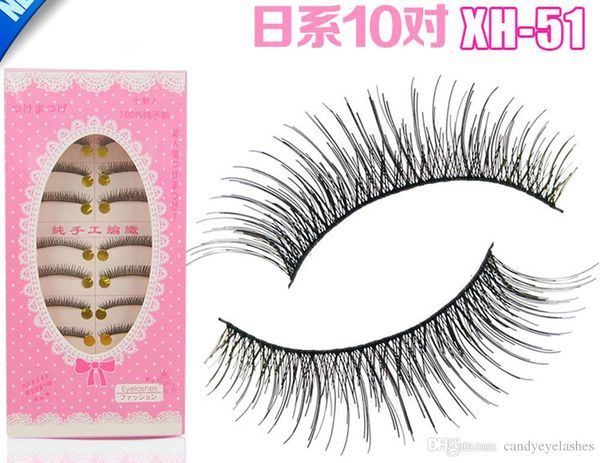 sy Long Sparse Cross False Eyelashes Fake E