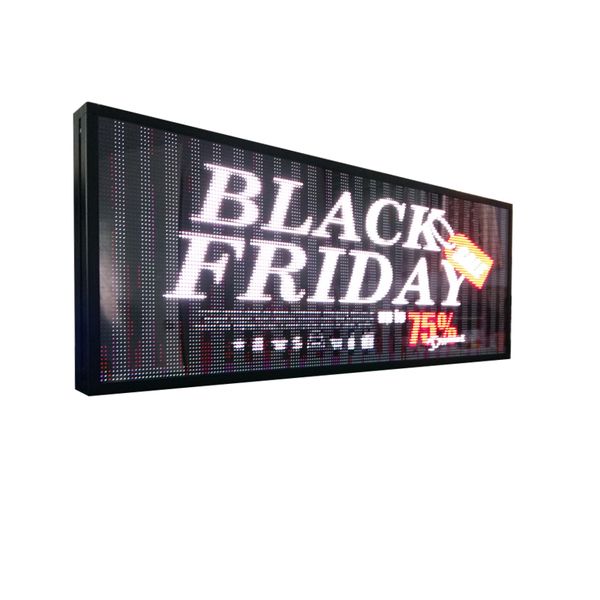 

led display full color electronic advertising scroll screen indoor usb can edit text images for shop window business logo message board