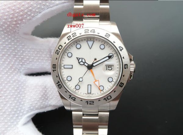 

Factory Supplier Top quality Luxury AAA Wristwatches Sapphire White Dial II Gmt 216570 Automatic Mechanical Mens Men's Watch Watches